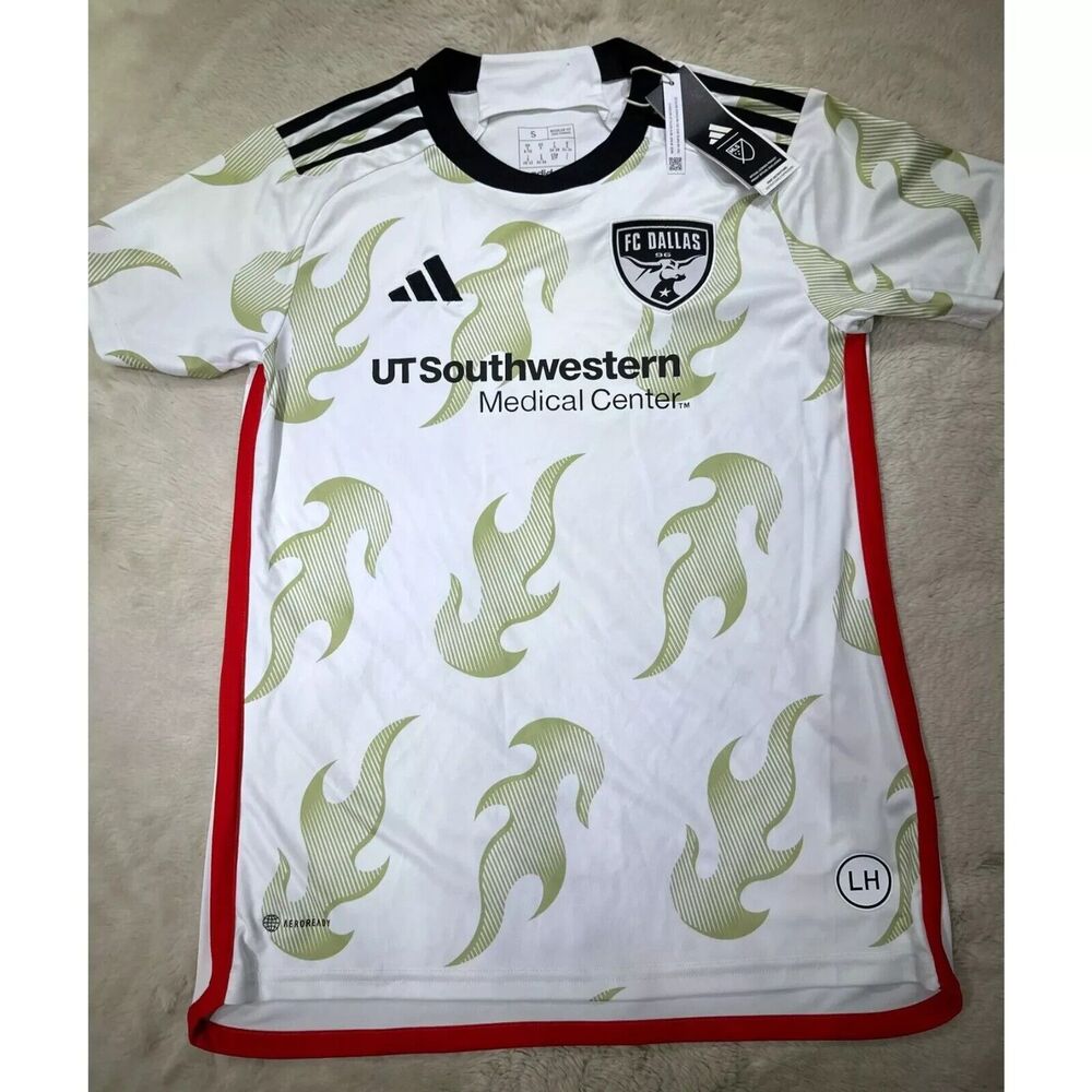 MLS Adidas FC Dallas Away 23 Soccer Football Jersey New women Small MSRP $90